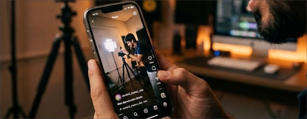 Reels profissionais não começam com a câmera ligada